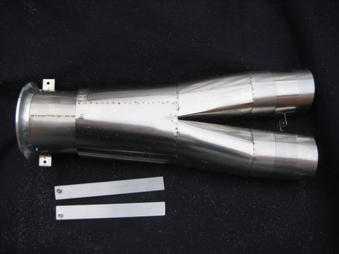 Yellow Aircraft F-18 Single Bifurcated Exhaust Tube